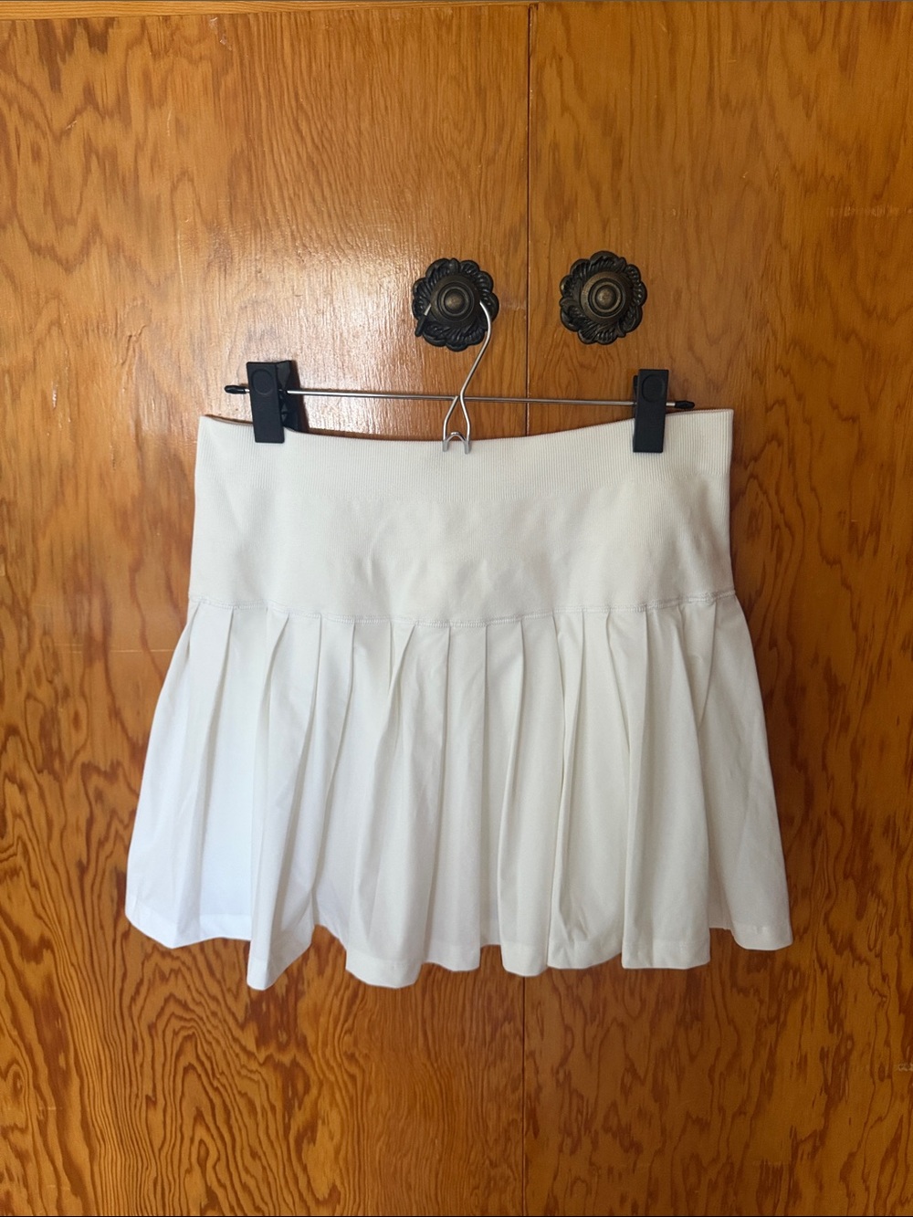 Wilson White Pleated Tennis Skirt XL Built In Shorts w Pocket